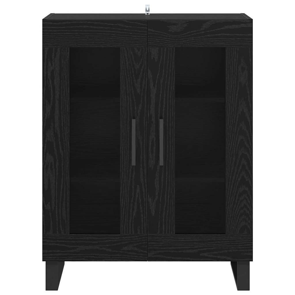 Serviesskap Svart Eik 69,5 x 34 x 90 cm Konstruert tre