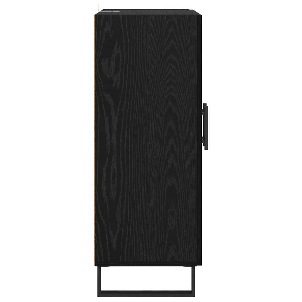 Serviesskap Svart Eik 69,5 x 34 x 90 cm Konstruert tre
