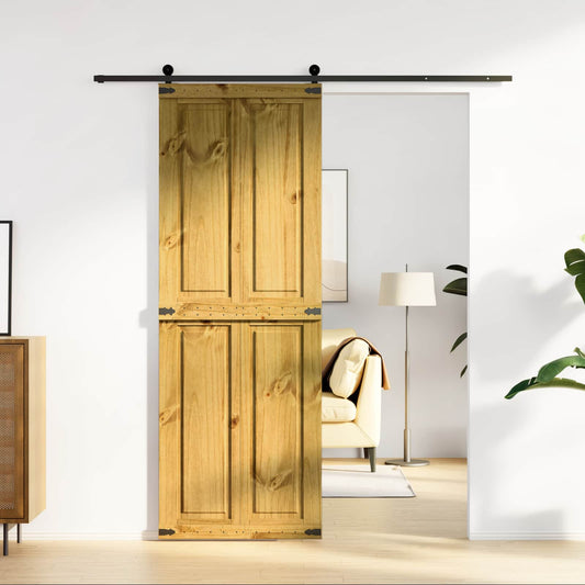 Låvedør Corona HonningBrun 70 x 210 cm Heltre furu