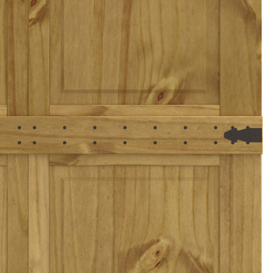 Låvedør Corona HonningBrun 100 x 210 cm Heltre furu