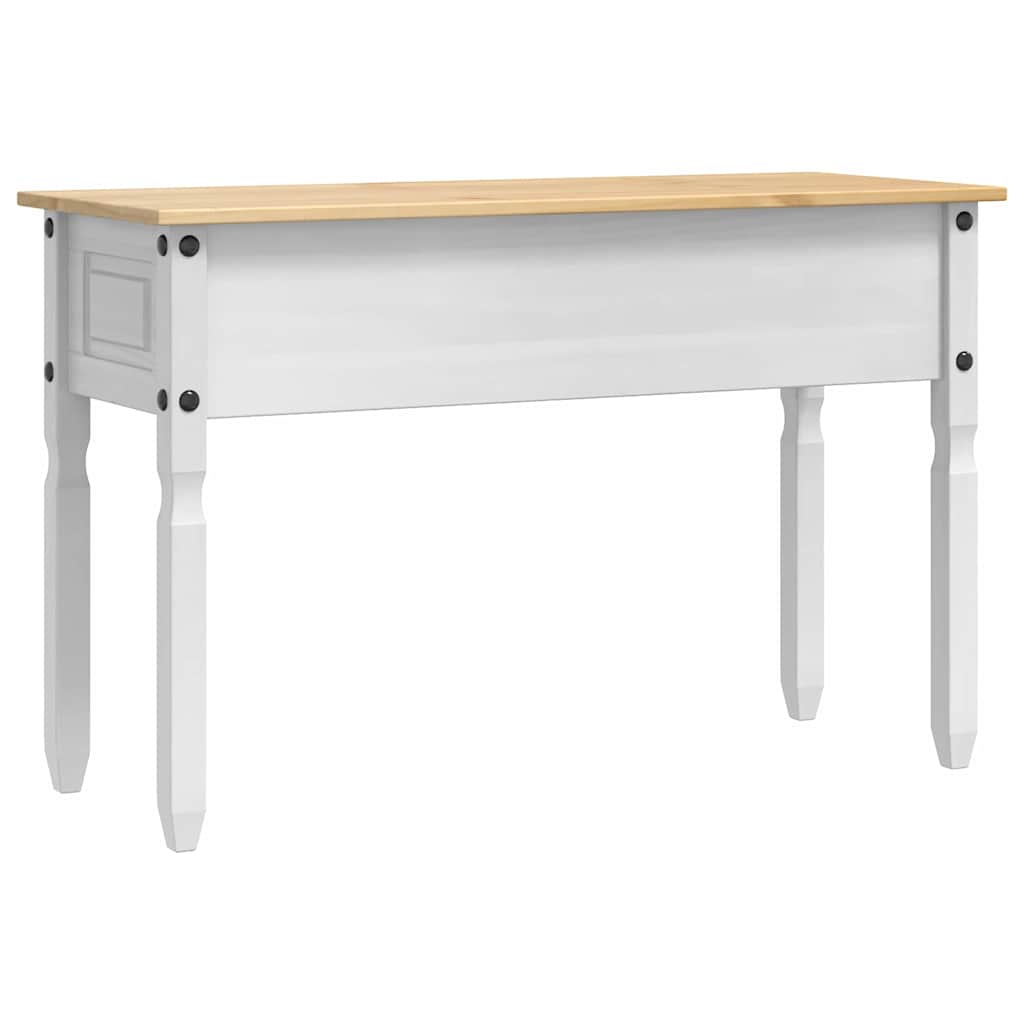 Avlastningsbord Corona Hvit 115 x 46 x 73 cm Massiv furu