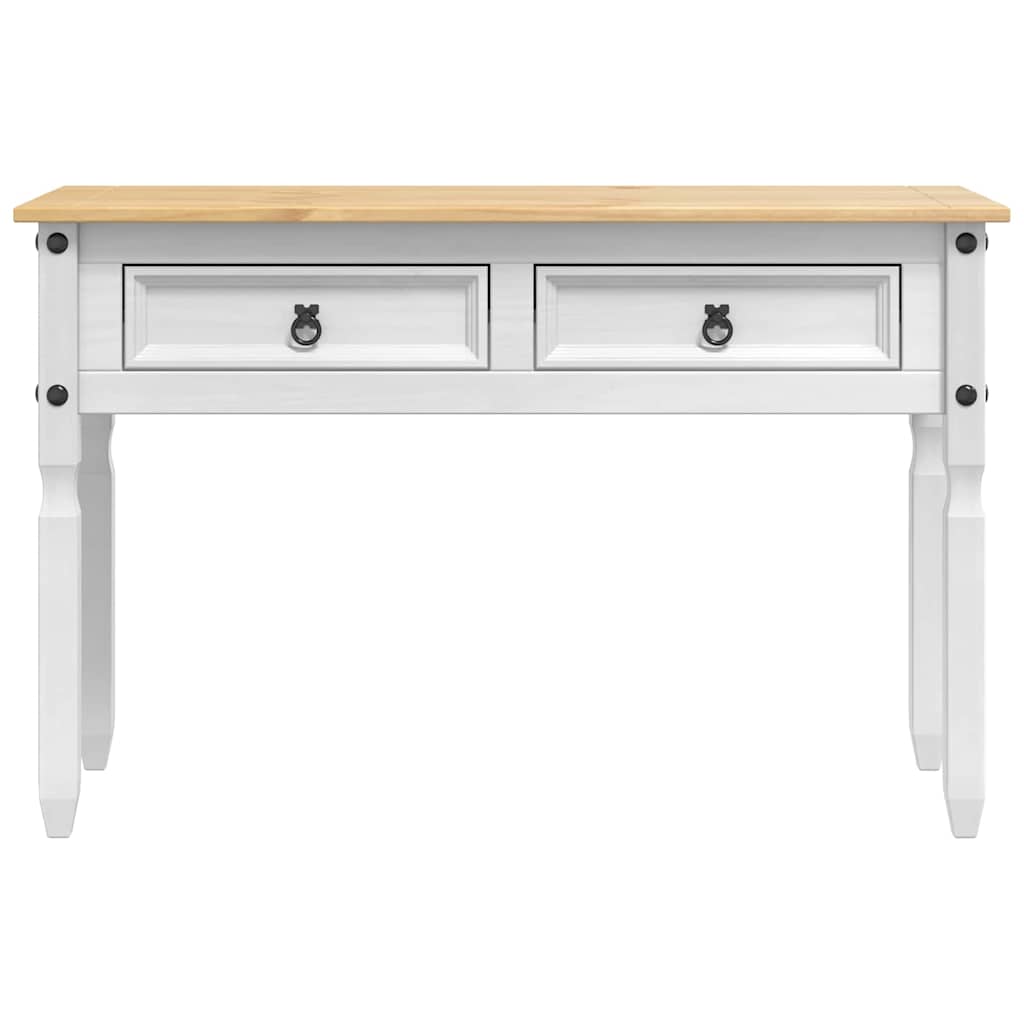 Avlastningsbord Corona Hvit 115 x 46 x 73 cm Massiv furu