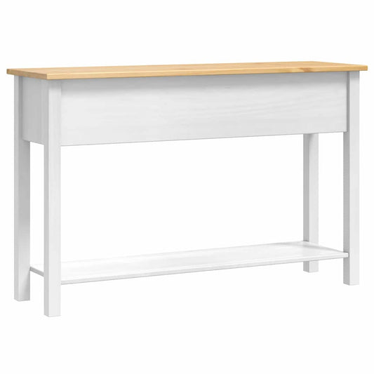 Avlastningsbord Corona Hvit 114 x 34,5 x 73 cm Massiv furu