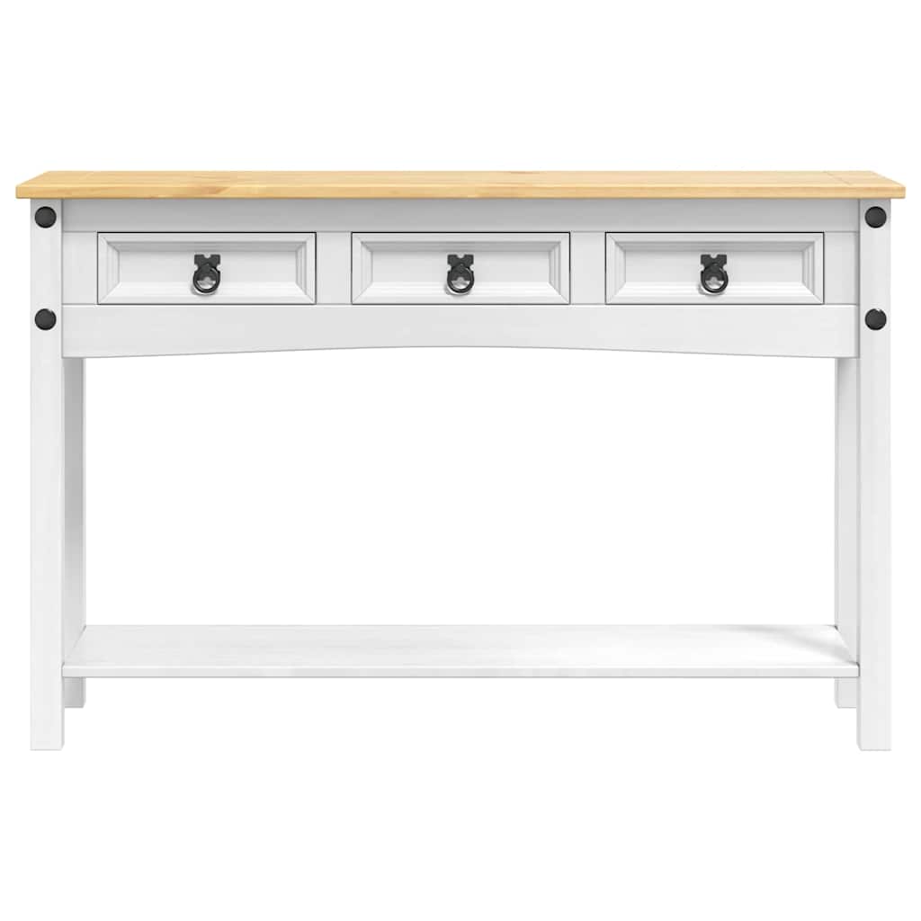 Avlastningsbord Corona Hvit 114 x 34,5 x 73 cm Massiv furu