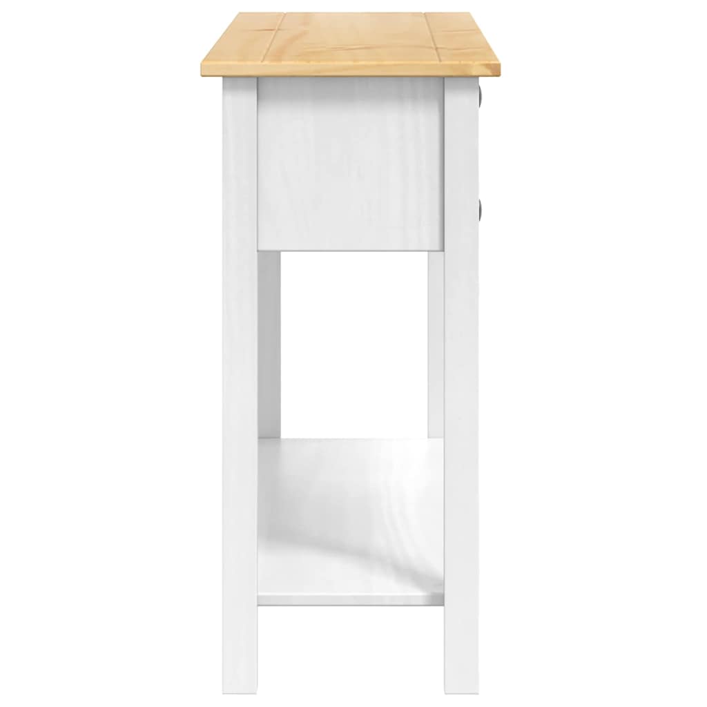 Avlastningsbord Corona Hvit 114 x 34,5 x 73 cm Massiv furu