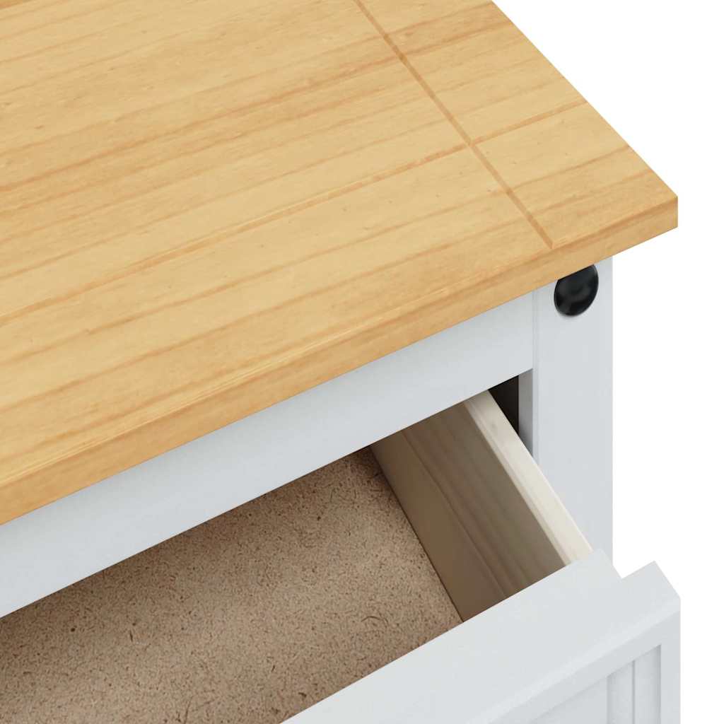 Oppbevaringskister Corona Hvit 112 x 40 x 75 cm Massiv furu