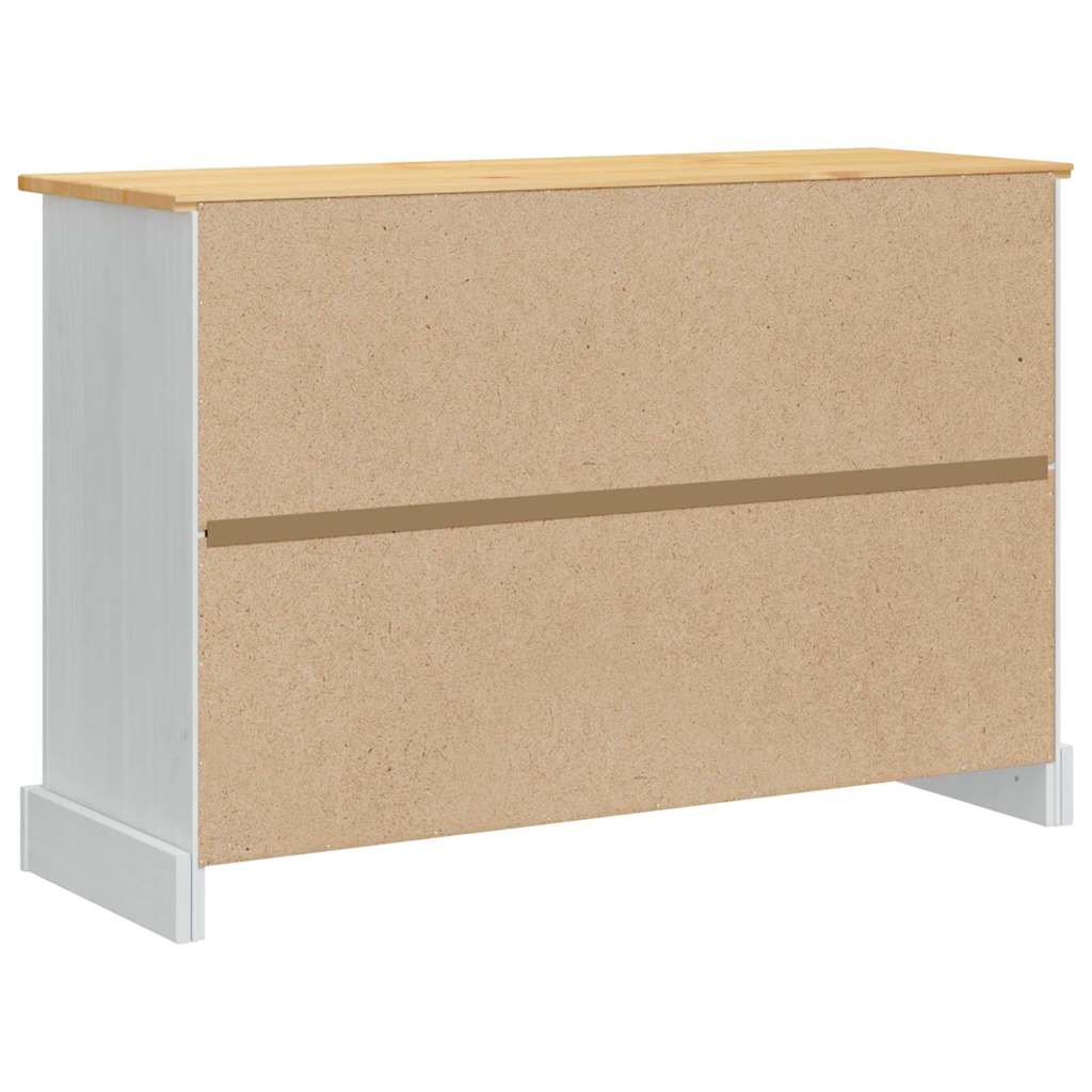 Oppbevaringskister Corona Hvit 112 x 40 x 75 cm Massiv furu
