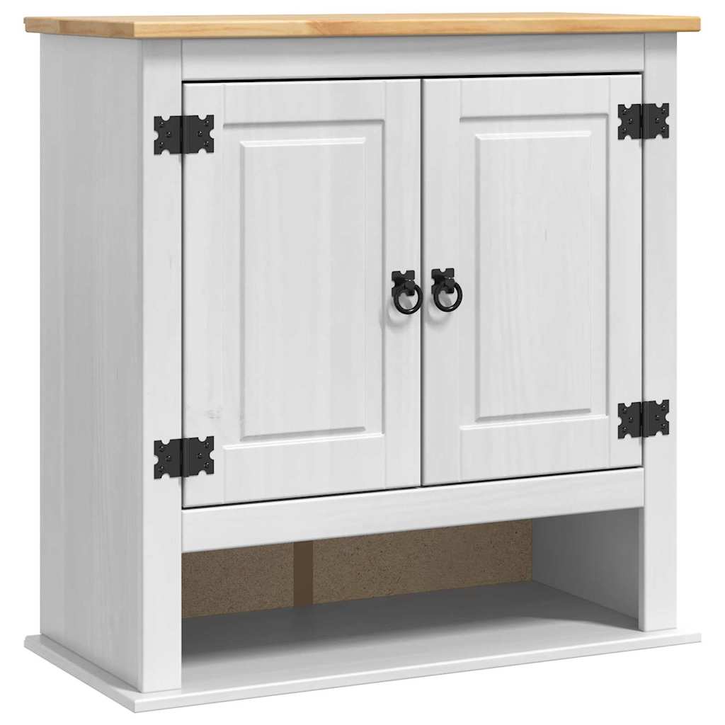 Hengende skap med dør Corona Hvit 70 x 33 x 71,5 cm Massiv furu