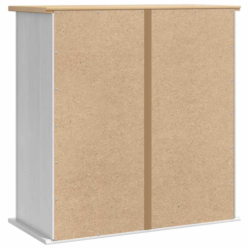 Hengende skap med dør Corona Hvit 70 x 33 x 71,5 cm Massiv furu