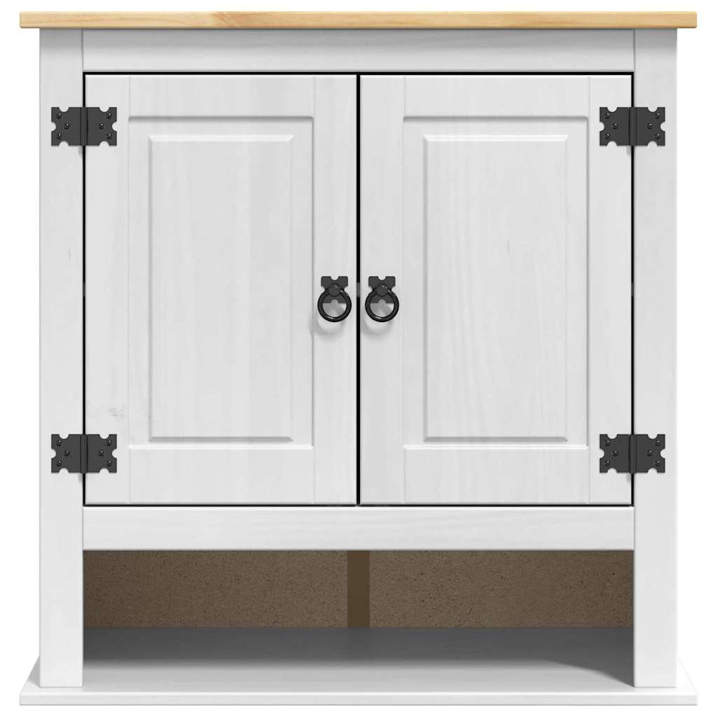 Hengende skap med dør Corona Hvit 70 x 33 x 71,5 cm Massiv furu