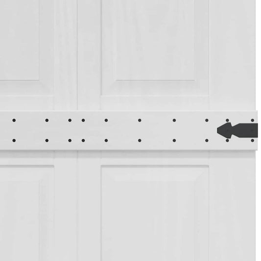 Låvedør Corona Hvit 70 x 210 cm Heltre furu