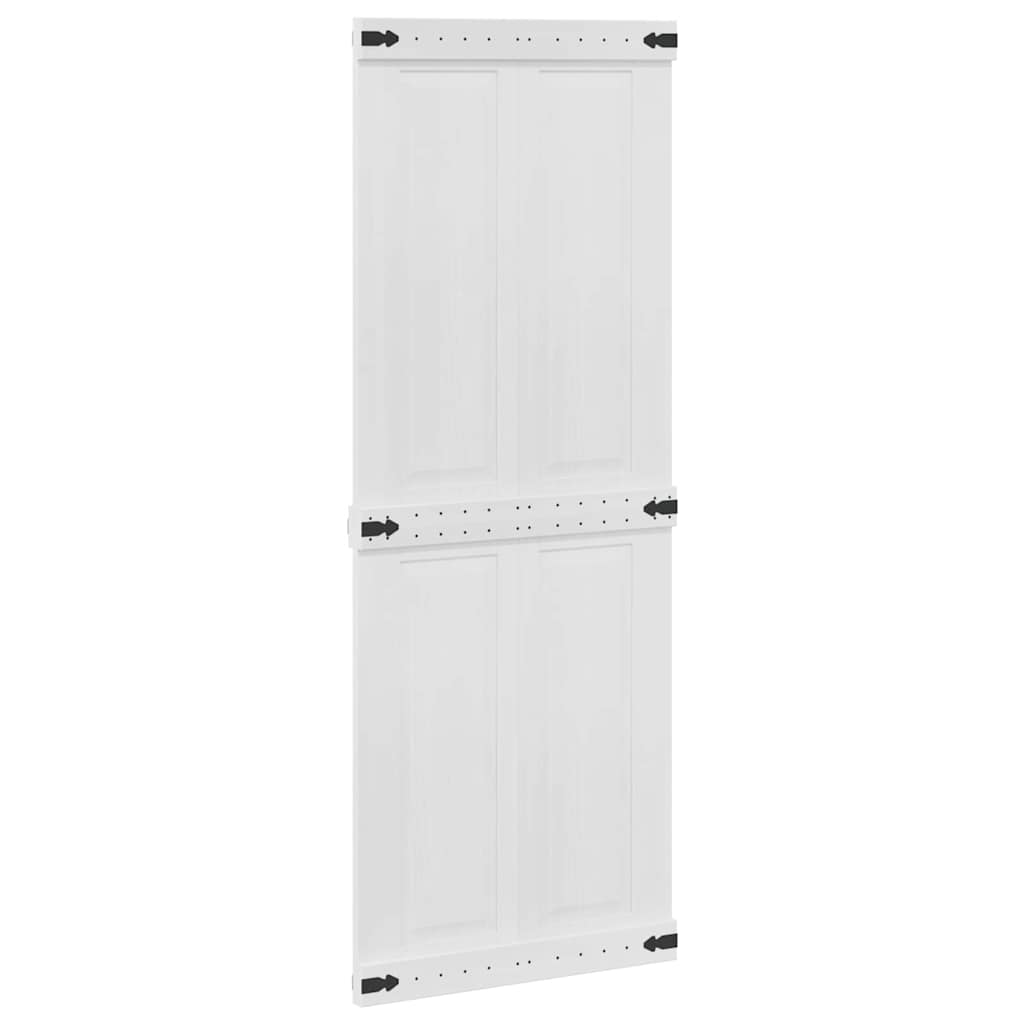 Låvedør Corona Hvit 80 x 210 cm Heltre furu