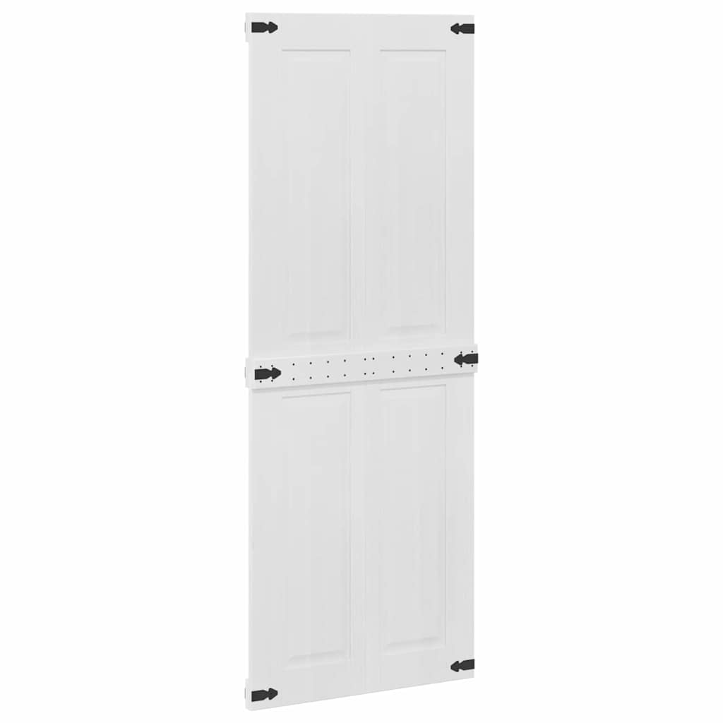 Låvedør Corona Hvit 80 x 210 cm Heltre furu