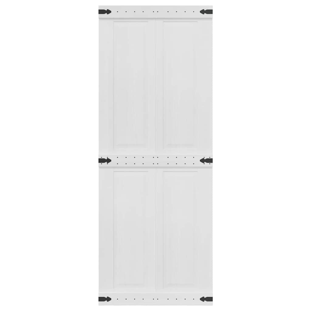 Låvedør Corona Hvit 80 x 210 cm Heltre furu