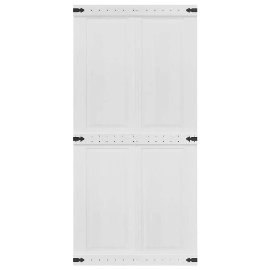 Låvedør Corona Hvit 100 x 210 cm Heltre furu
