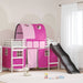 Barns Lofteseng Hvit og Rosa 100 x 190 cm Metall