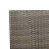 Hage stabelstoler 4 pcs Grå og Brun PE rattan, solid akasietre