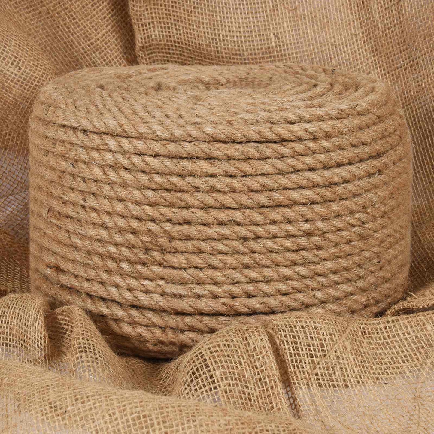 Jute Tau 10 pcs 2 Naturlig 100% Tossa jute