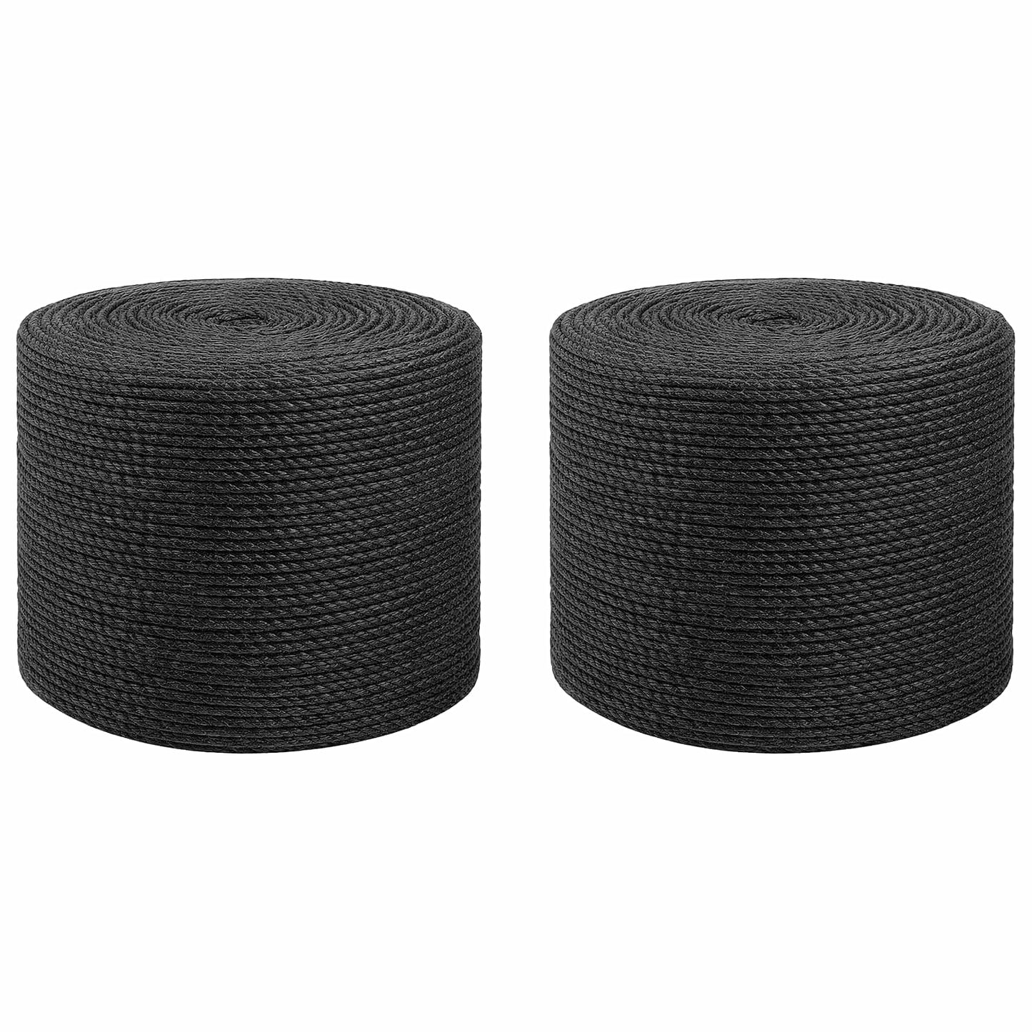 Jute Tau 2 pcs 2 Svart 100% Tossa jute