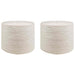 Jute Tau 2 pcs 2 Hvit 100% Tossa jute