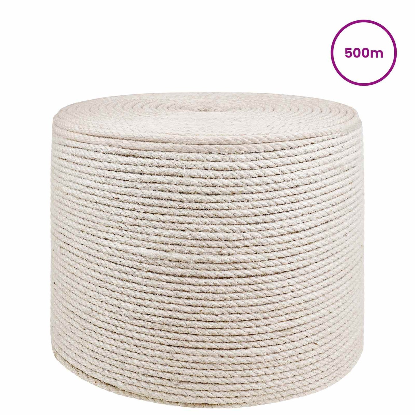 Jute tau 6 Hvit 100% Tossa jute