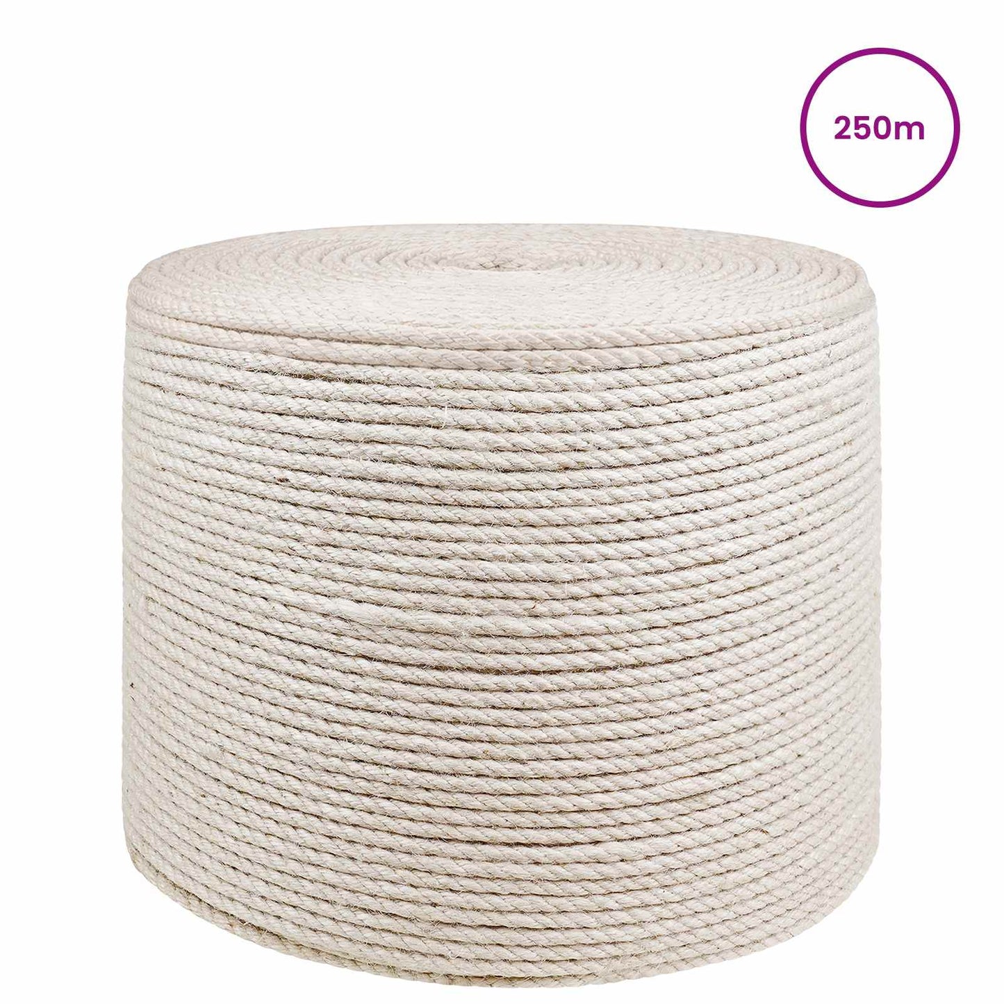 Jute tau 8 Hvit 100% Tossa jute