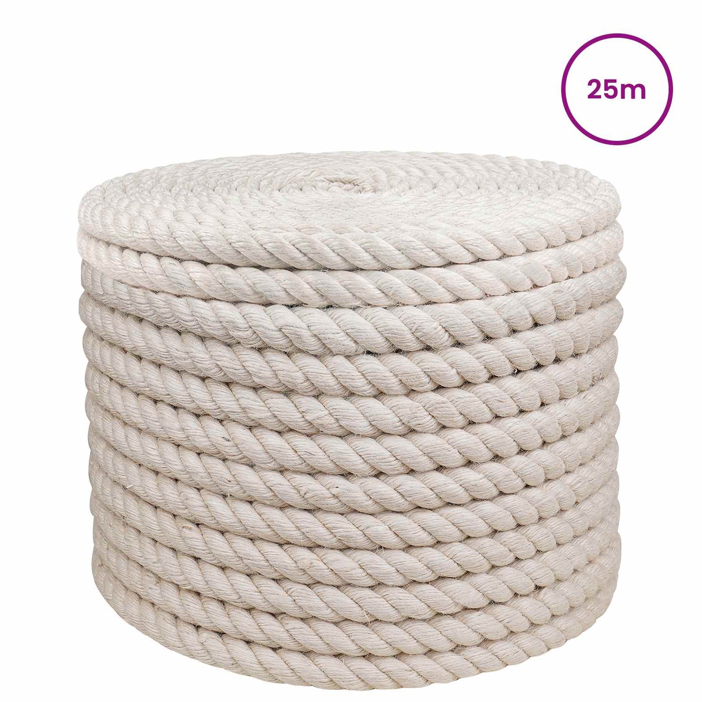 Jute tau 16 Hvit 100% Tossa jute