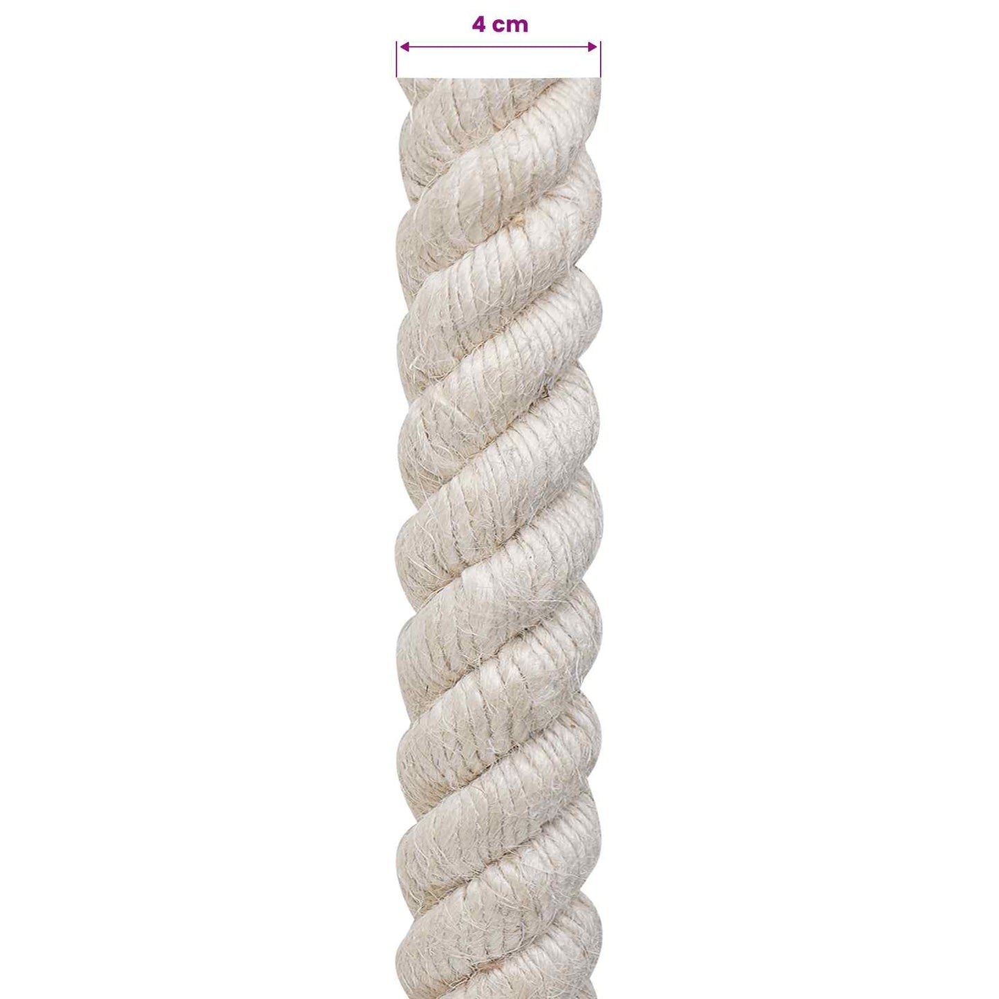 Jute tau 40 Hvit 100% Tossa jute