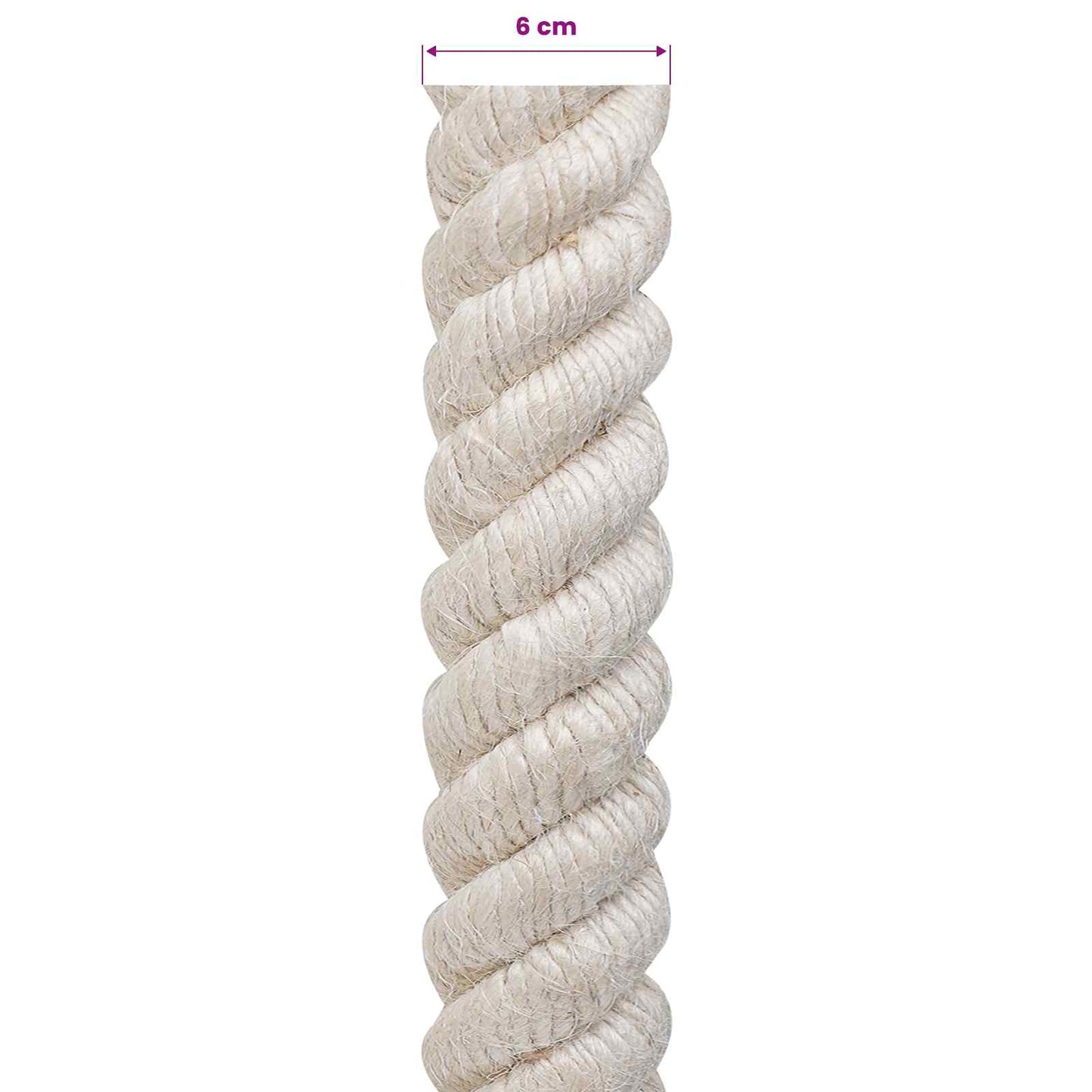 Jute tau Hvit 100% Tossa jute
