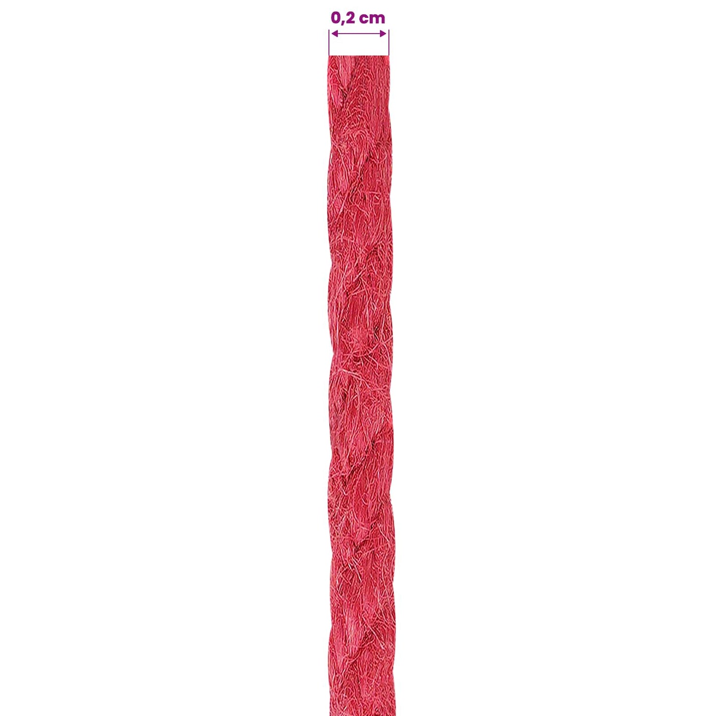 Jute tau 2 pcs Rød 100% Tossa jute