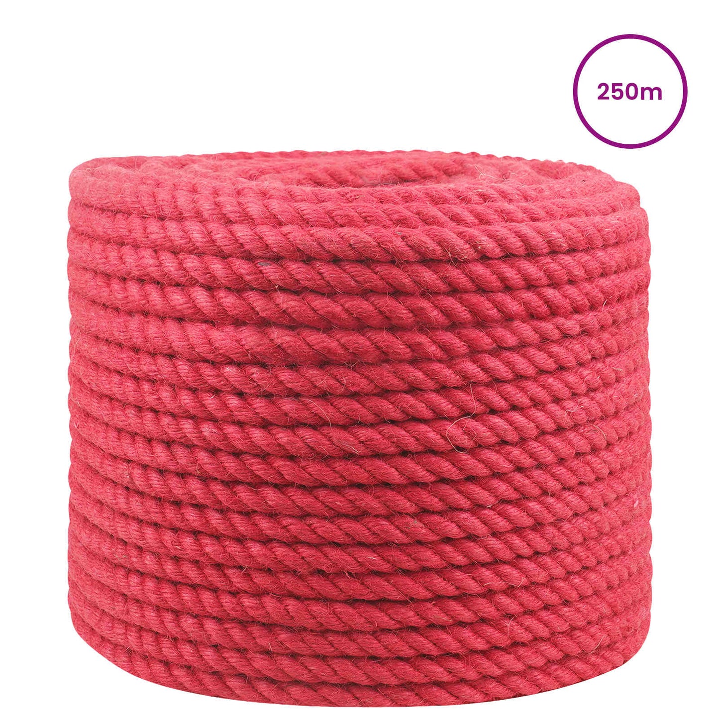 Jute tau Rød 100% Tossa jute