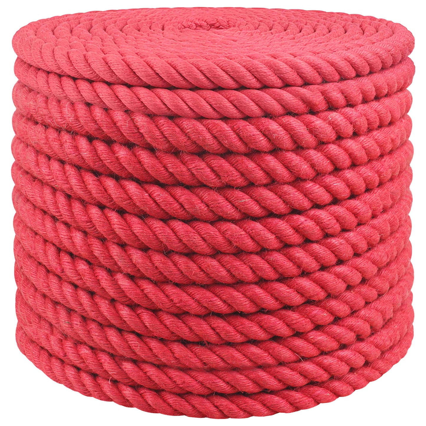 Jute tau Rød 100% Tossa jute