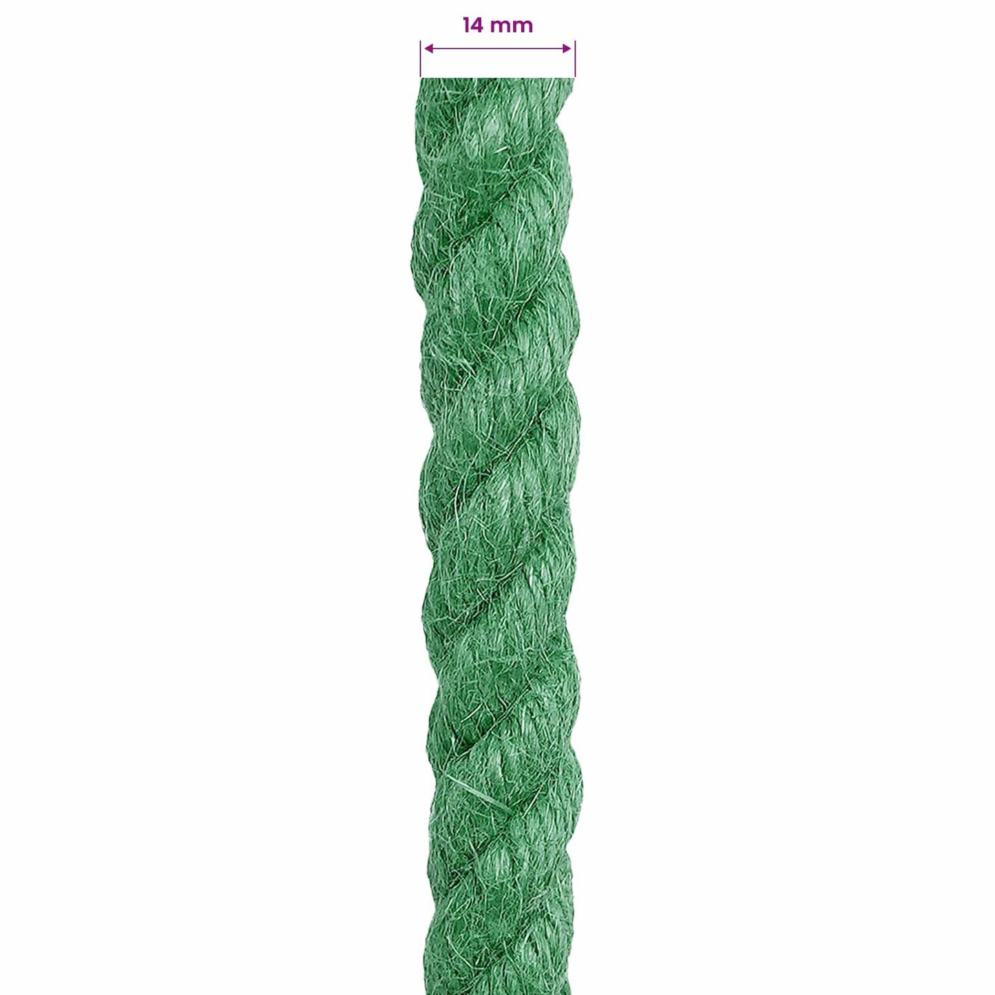 Jute tau Grønn 100% Tossa jute