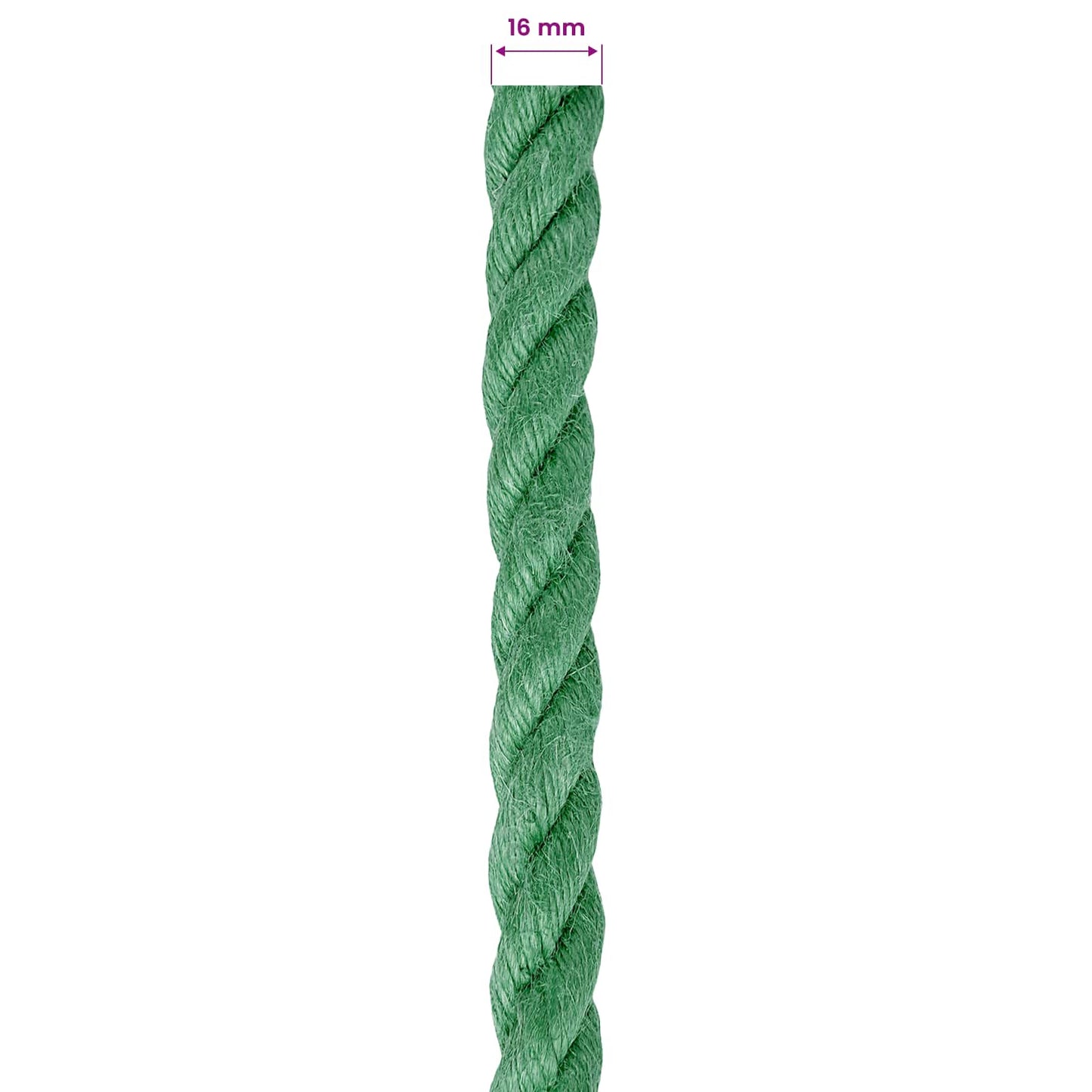 Jute tau Grønn 100% Tossa jute
