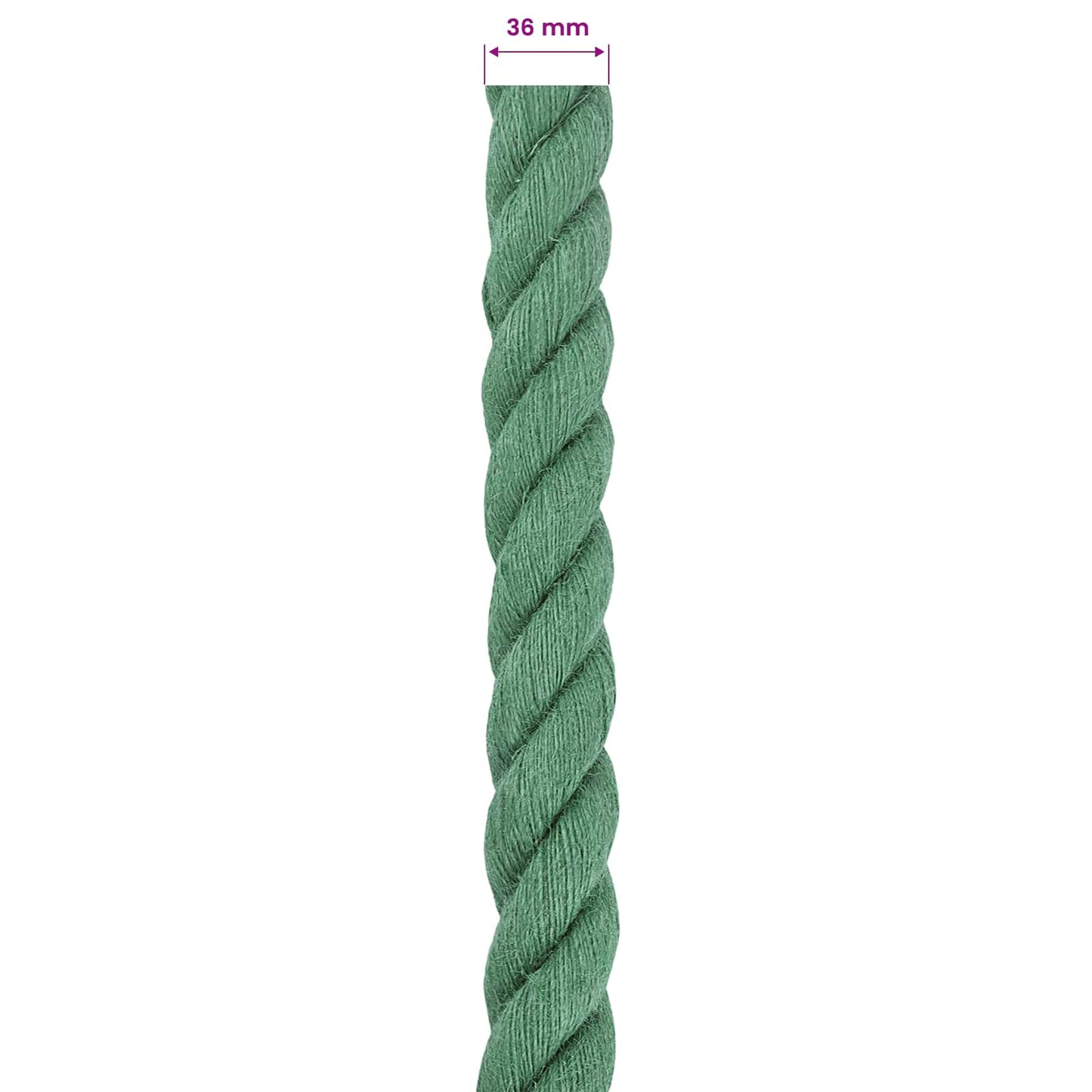 Jute tau Grønn 100% Tossa jute