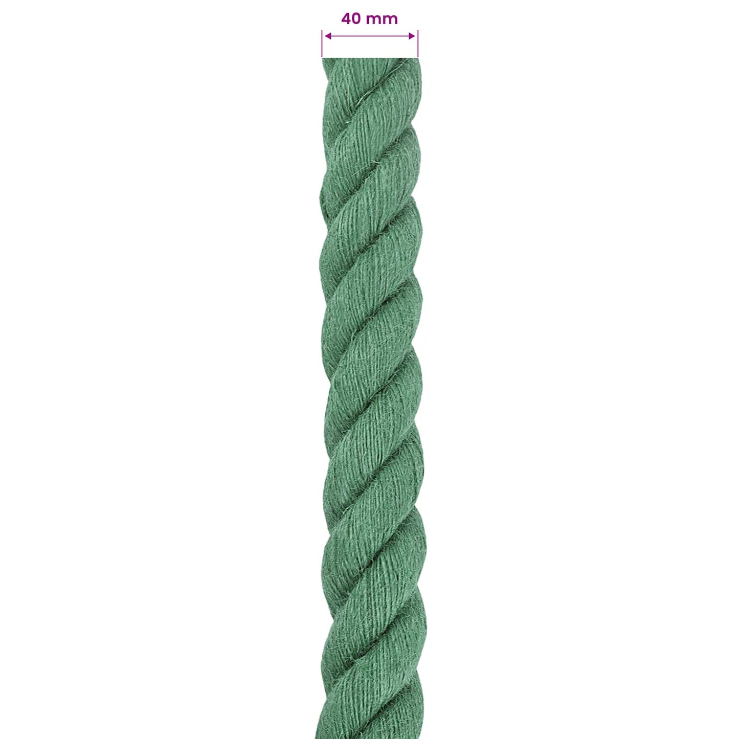 Jute tau Grønn 100% Tossa jute