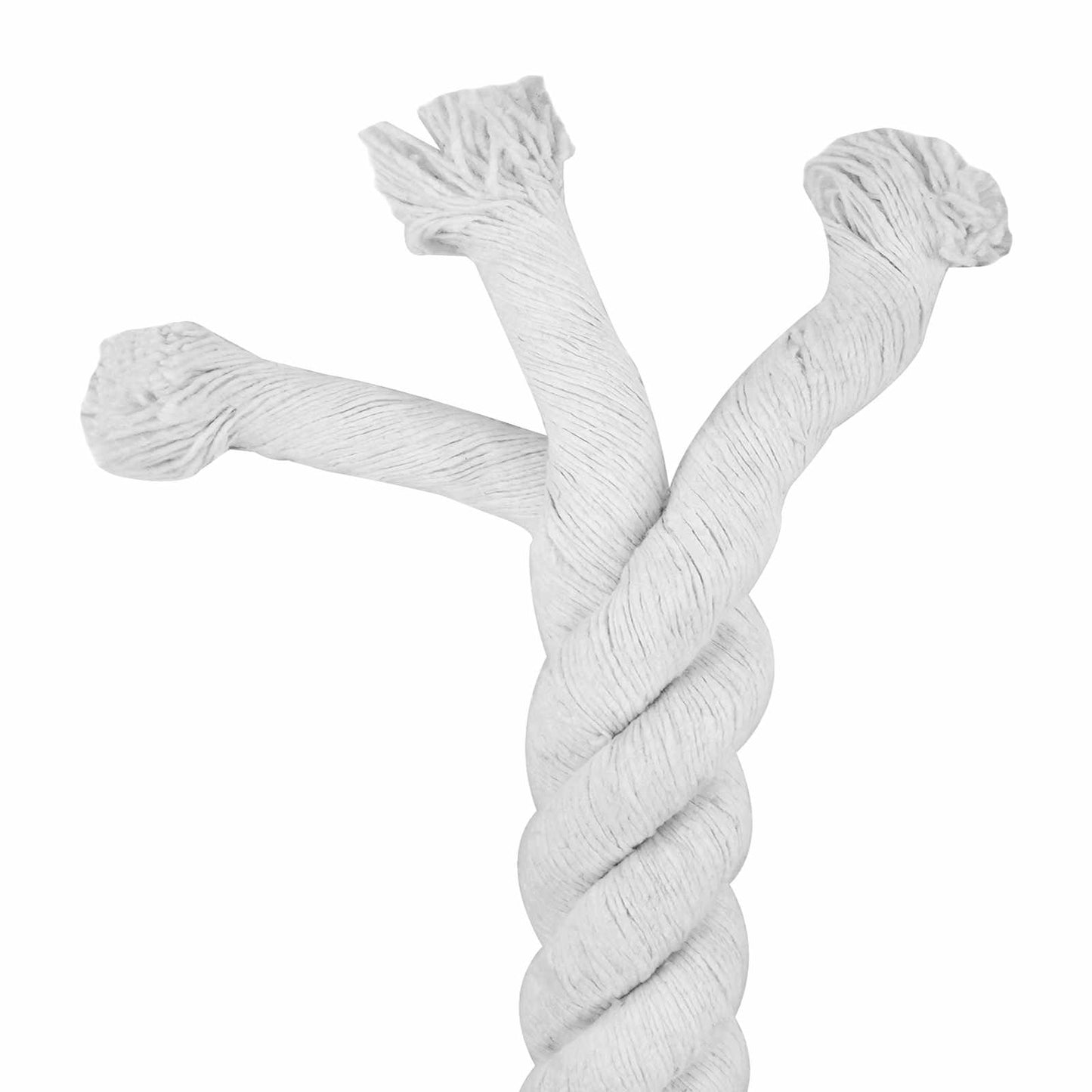 Tau Hvit 6 x 6 x 500 cm Bomull