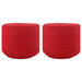 Tau 2 pcs Rød Bomull