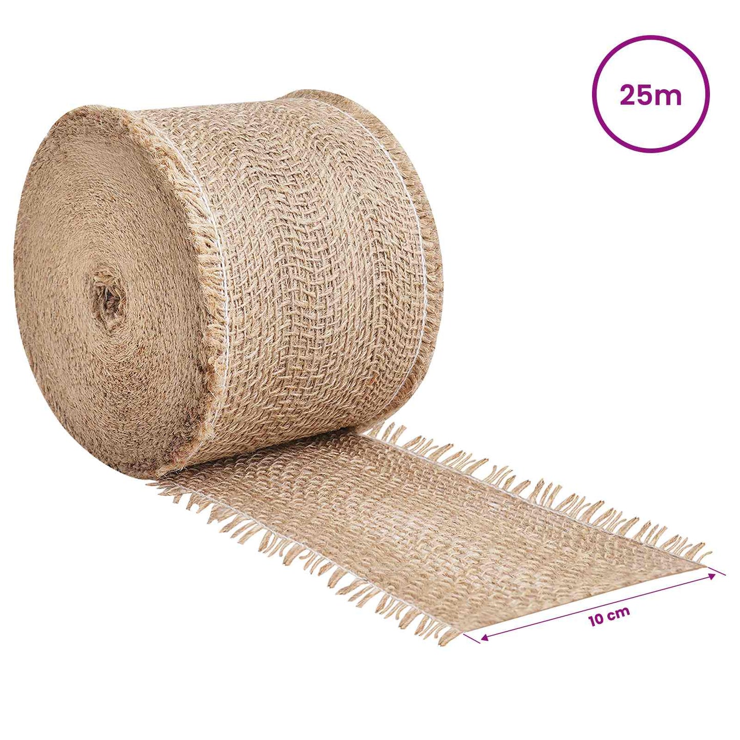 Jute Rull Naturlig 10 x 2500 cm