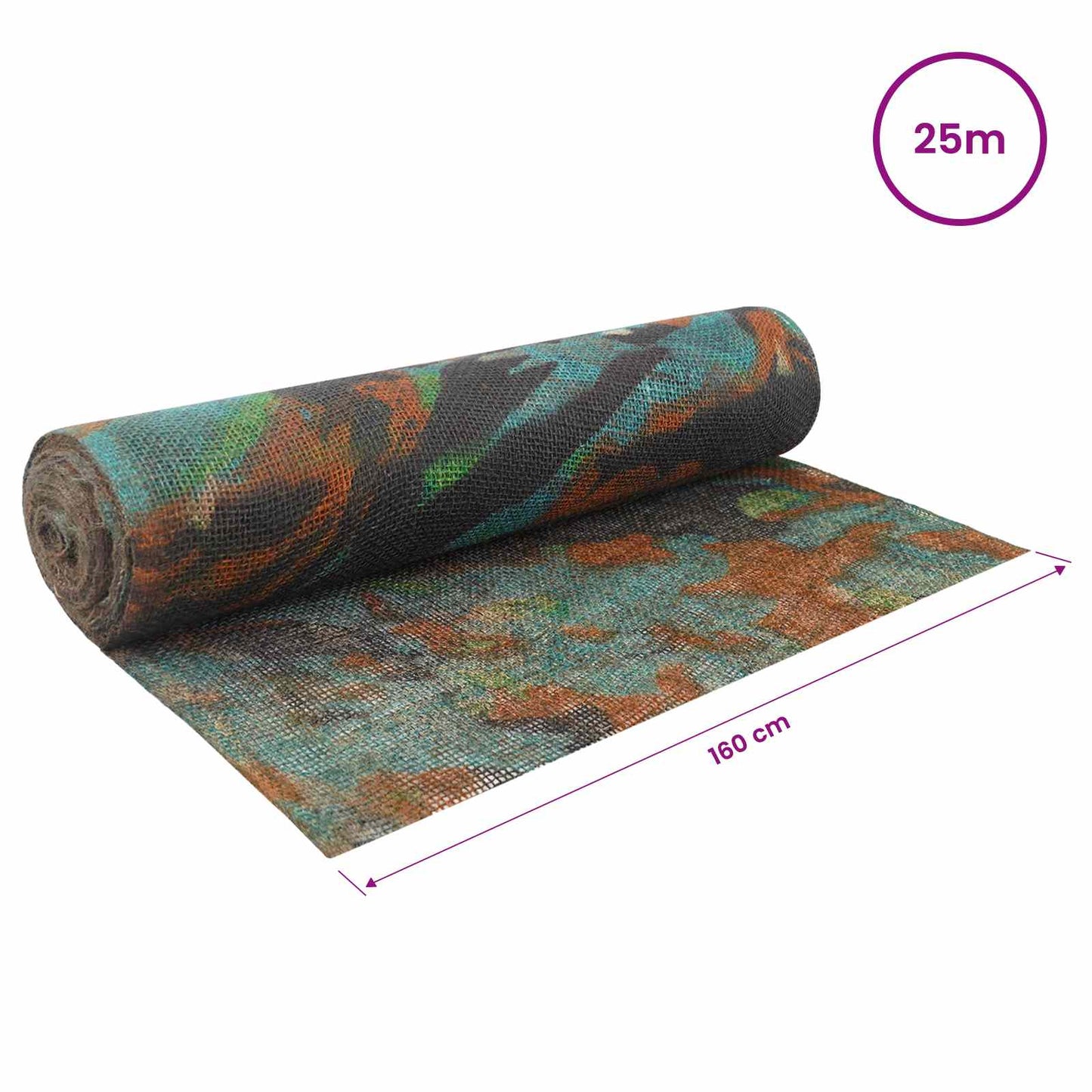 Jute Rull Kamuflasje 160 x 2500 cm