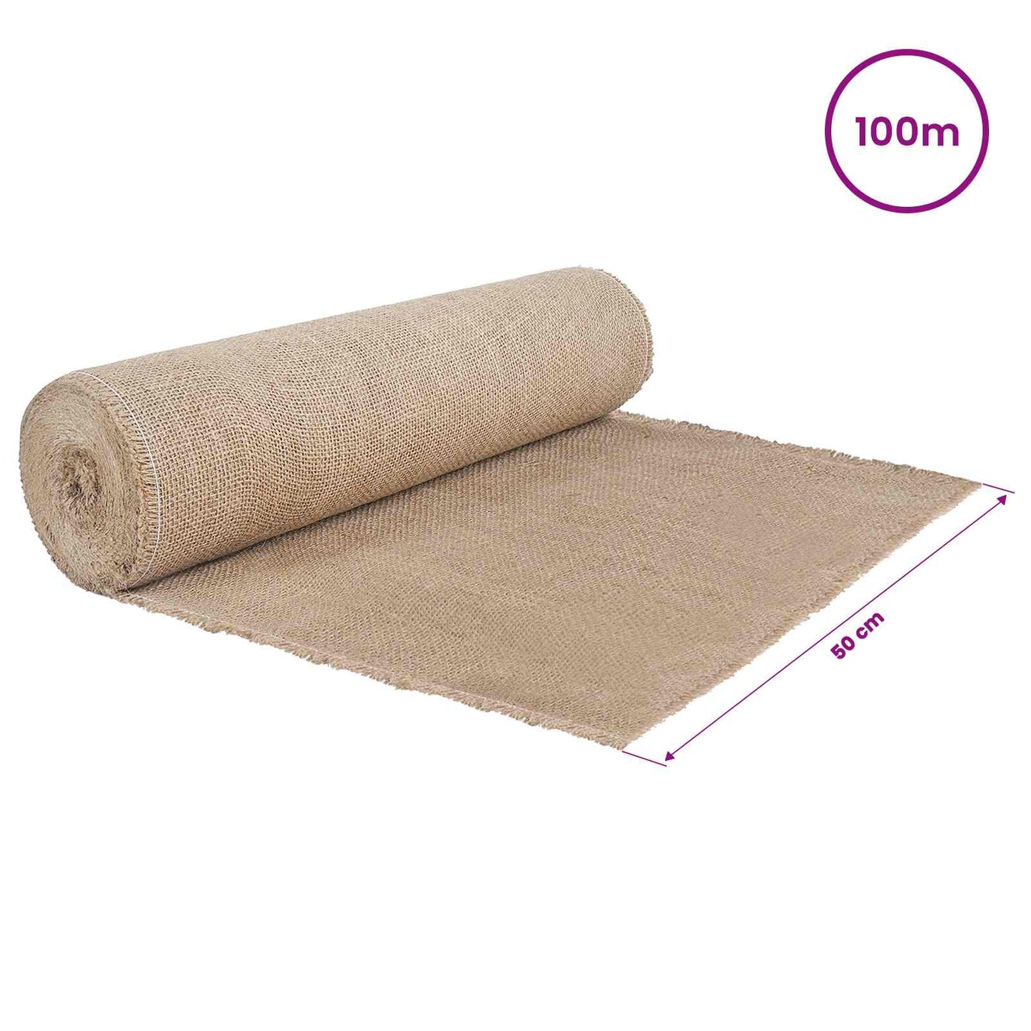 Jute Rull Naturlig 50 x 10000 cm
