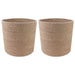 Plantepotte Sett 2 pcs Naturlig Ø 21 x 21 cm 100% Tossa Jute