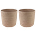 Plantepotte Sett 2 pcs Naturlig Ø 28 x 28 cm 100% Tossa Jute