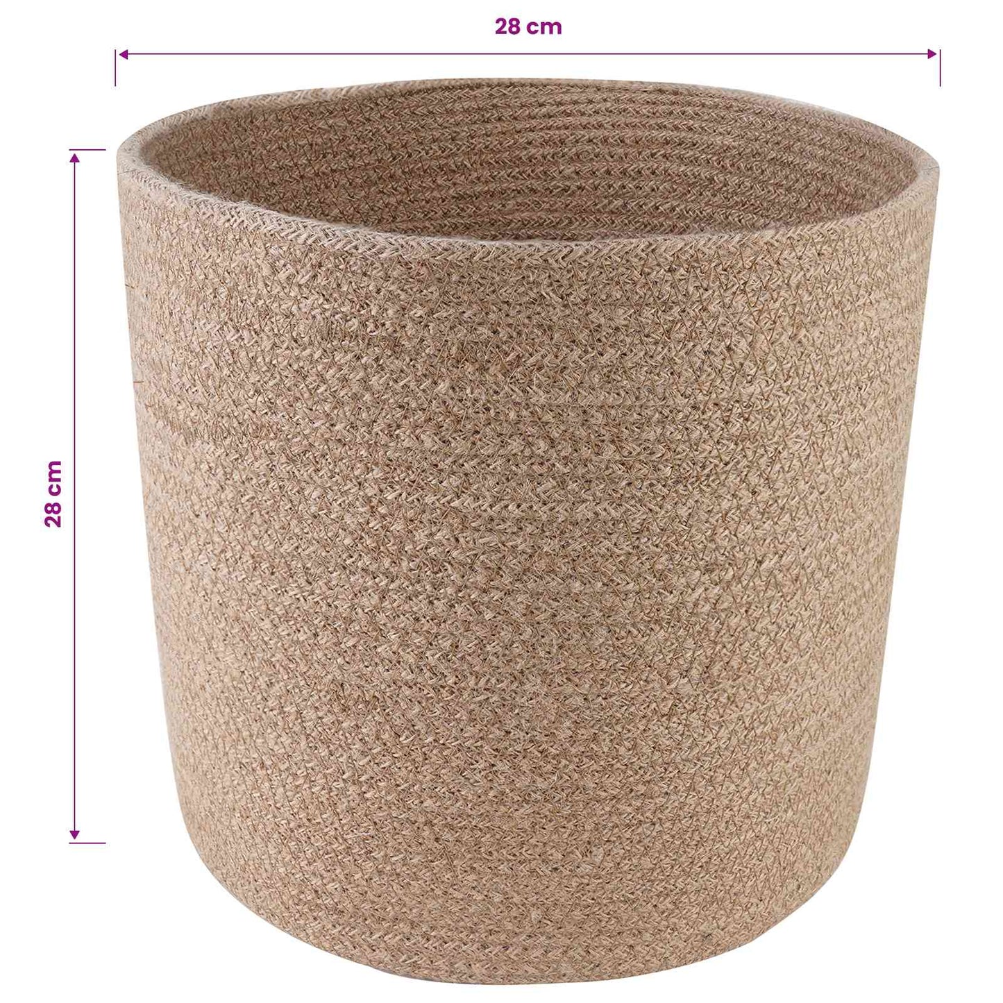 Plantepotte Sett 2 pcs Naturlig Ø 28 x 28 cm 100% Tossa Jute