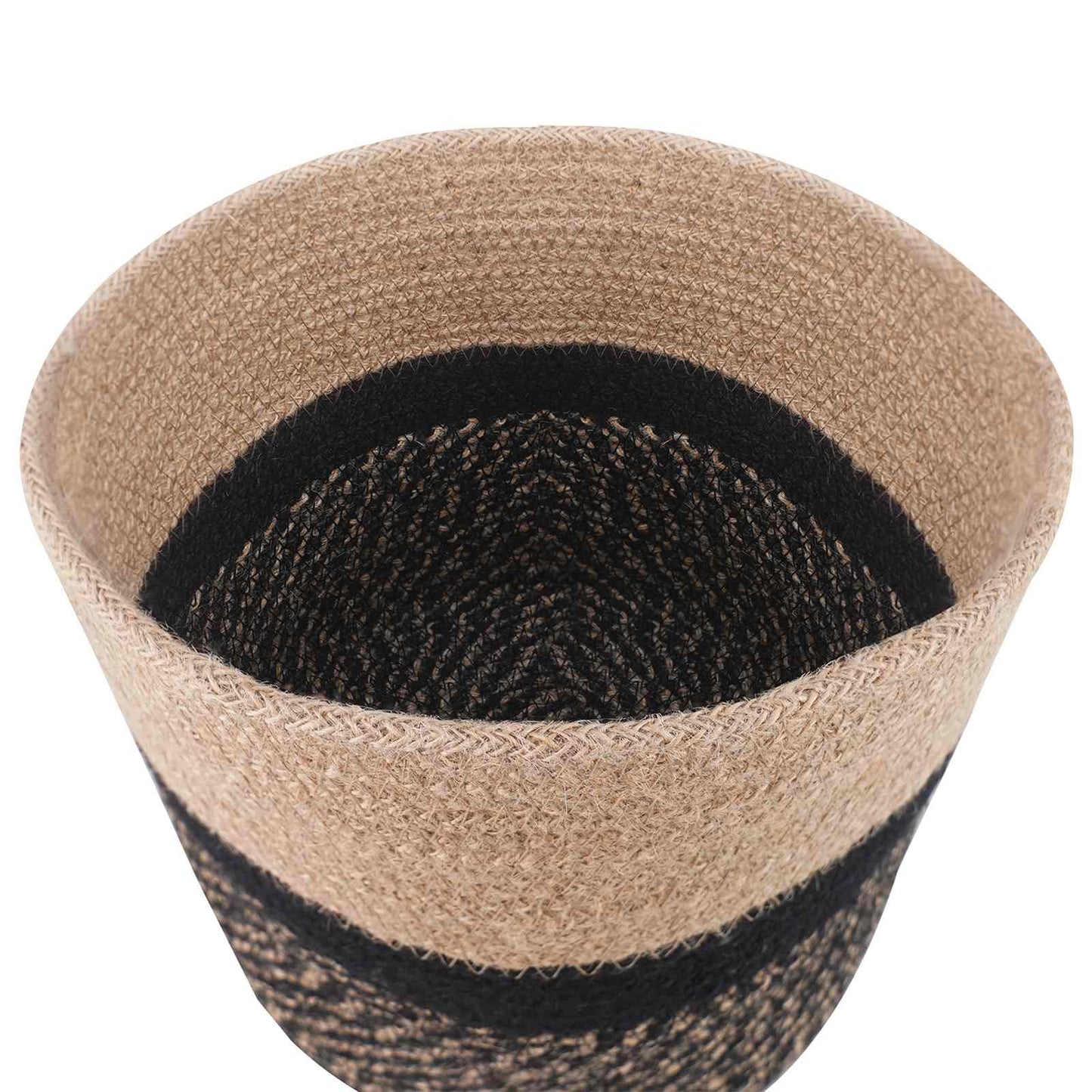 Plantepotte Sett 2 pcs Naturlig og svart Ø 28 x 28 cm