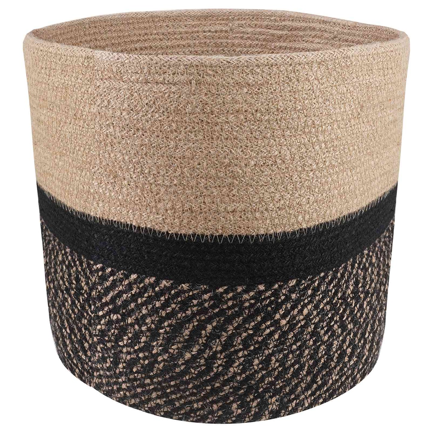 Plantepotte Sett 2 pcs Naturlig og svart Ø 28 x 28 cm
