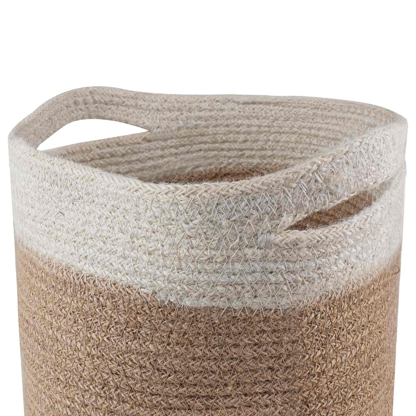 Plantepotte Sett 2 pcs Naturlig og Hvit Ø 21 x 21 cm