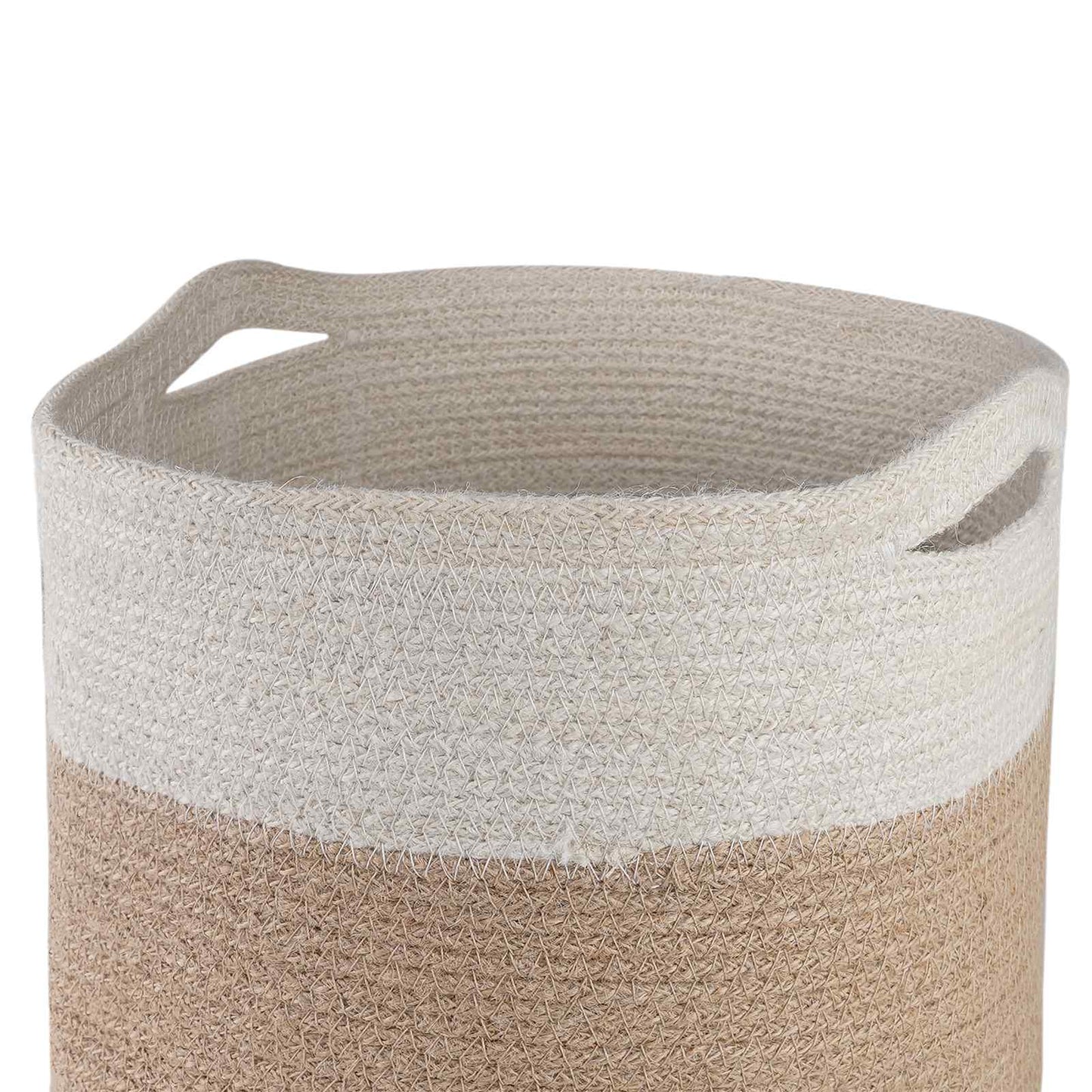 Plantepotte Sett 2 pcs Naturlig og Hvit Ø 28 x 28 cm