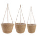 Sjøgress plantekurver 3 pcs Naturlig Ø26 x 19 cm 100% sjøgress