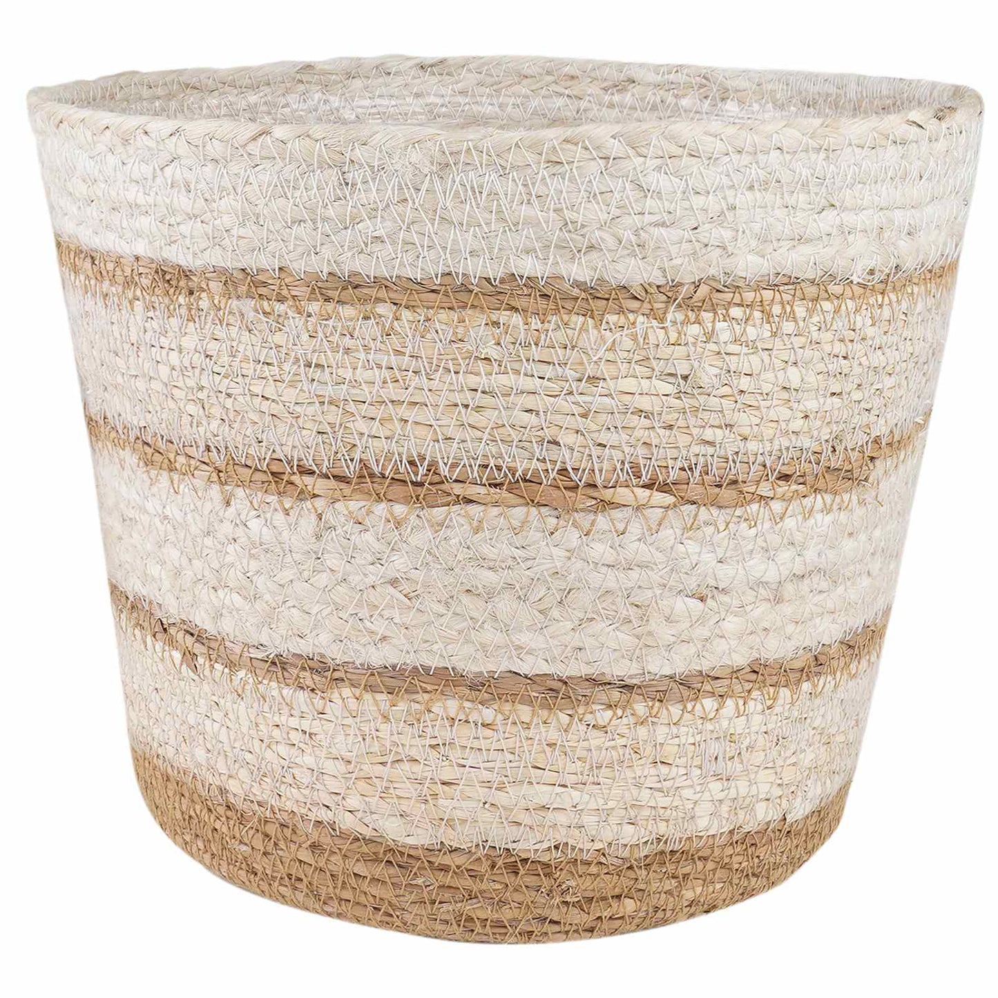 Sjøgress plantekurver 3 pcs Naturlig, Hvit og Beige Ø26 x 19 cm